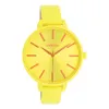 Montre Oozoo jaune en cuir Timepieces Femmes Montre à Voir les images du produit 1