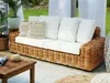 BELIANI Sofa ogrodowa naturalna rattanowa 3-osobowa kanapa Podgląd zdjęcia produktu 2
