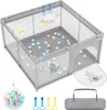 UISEBRT Baby Laufgitter 127 x 127 cm, Rutschfester Produktbild-Vorschau 1