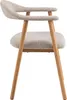 Chaise en bois « Addi » (lot de 2) beige, tissu, bois Voir les images du produit 4