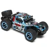 A remote-controlled off-road car with a blue, black, and white camouflage pattern. Produktbild-Vorschau