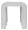 Tavolino Mobili Rebecca Ametrine 45x40x30 cm MDF Bianco Anteprima dell’immagine prodotto 1