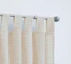 Cottage Vorhang und Raffhalter weiß beige kariert mit Produktbild-Vorschau 2