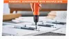 A hand is using a Black & Decker cordless screwdriver to assemble furniture. Produktbild-Vorschau