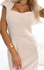 Numoco Midikleid für Frauen Midi beige XL Produktbild-Vorschau 5
