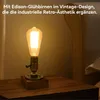 Tischlampe vintage, Retro Steampunk, Nachttischlampen, Produktbild-Vorschau 4