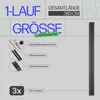 Gardinenschiene 360cm (3x120cm) / 1-läufig Vorhangschiene Produktbild-Vorschau 2
