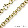 8mm-Armband-Erbskette-750-Gelbgold-21cm Produktbild-Vorschau