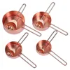 8er Set Edelstahl Messbecher und Messlöffel Roségold Produktbild-Vorschau 2