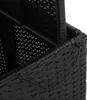 vidaXL Gartentisch Schwarz 80x80x71 cm Poly Rattan und Produktbild-Vorschau 10