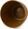 A top-down view of a brown textured pot. Podgląd zdjęcia produktu