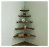 Regał narożny Relaxdays, wymiary: 3 x 30 x 30 cm, drewno Podgląd zdjęcia produktu 6