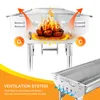 SunJas Holzkohlegrill CA-12 Tragbar Klappgrill XXL mit 2 Produktbild-Vorschau 3
