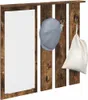 vidaXL Wandmontabele kledingrek, wandhouder, eikenhout Productafbeelding-voorbeeld 3
