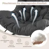 Ponadwymiarowy fotel bujany, fotel jajo papasan z grubą Podgląd zdjęcia produktu 4