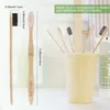 Bio Bambus Zahnbürsten 10er Pack BPA-frei Holz Zahnbürste Produktbild-Vorschau 4