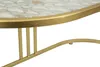 Couchtisch Tavolo 90 x 50 x 45 cm Metall Glas Gold_Natur24 Náhľad obrázku produktu