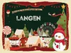 vianmo Holzschild 30x40 cm Weihnachtsgrüße aus LANGEN Produktbild-Vorschau 1