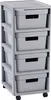 Curver Infinity Scaffale su ruote 4X11L Grigio chiaro Anteprima dell’immagine prodotto 10
