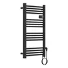 Handdoekradiator 'Follo', aluminium, 96 x 54 cm, zwart Productafbeelding-voorbeeld 2