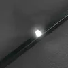 A close-up of a dark gray umbrella edge with a bright light reflecting off it. Produktbild-Vorschau