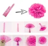 34907 POMPON bibułowy 15 cm biały dekoracja pompony Podgląd zdjęcia produktu 5