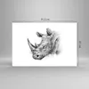 Poster - Poster ohne Rahmen - Nashorn Porträt Grafik - Produktbild-Vorschau 4
