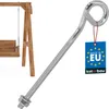 KOTARBAU® Schaukelhaken Schraubhaken M10 210 mm Verzinkter Produktbild-Vorschau 1