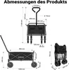 Wózek ręczny Toboli składany offroad czarny, składany wózek Podgląd zdjęcia produktu 12