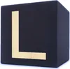 Cubo di legno per lettere, 5 x 5 cm, nero, lettera L Anteprima dell’immagine prodotto 1