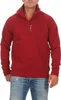 Mivaro Herren Troyer Halfzip in Bordeaux - Pullover mit Produktbild-Vorschau 1