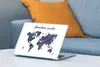 MuchoWow® Laptop Aufkleber Sticker Cover Weltkarte - Blau - Produktbild-Vorschau 4