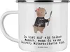 Mr. & Mrs. Panda Emaille Tasse Security Mitarbeiterin Herz Produktbild-Vorschau 1