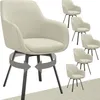 tectake® Drehbarer Armlehnstuhl Alicon gepolstert 57 x 59 x Produktbild-Vorschau 10