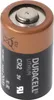 A single Duracell CR2 lithium battery is shown against a light gray background. Produktbild-Vorschau