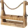 Clayre & Eef flessenhouder, 32x11x32 cm, bruin, hout Productafbeelding-voorbeeld 1
