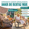 KESSER® Schaukelstuhl für drinnen & draußen Schaukelsessel Produktbild-Vorschau 6