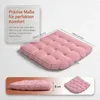 Bodenkissen 100 × 100 cm aus Flanell, weich, Fanform, Rosa Produktbild-Vorschau 3