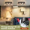 ZMH Deckenlampe Vintage Deckenstrahler 3 Flammig E14 Produktbild-Vorschau 4