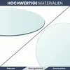 DELUKE® Tischplatte rund Ø 50 cm - Glas Gehärtet, 8 mm dick Produktbild-Vorschau 4