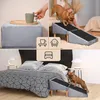 VELORA H&L Hunderampe Grau - 2in1 Hundetreppe & Sitzhocker, Produktbild-Vorschau 2
