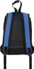 The back view of a blue and black backpack is shown against a white background. Anteprima dell’immagine prodotto