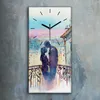 Wandbild Leinwand Bilder Wanduhr Geräuschlos 30x60 Produktbild-Vorschau 2