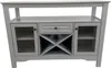 Graues Multifunktionales Sideboard 116x40x82cm MDF Lackiert Produktbild-Vorschau 1