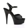 DELIGHT-609 Damen Sandale von Pleaser, Schwarz Matt , EU Produktbild-Vorschau 5