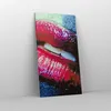 Bild auf Leinwand - Leinwandbild - Lippen Gesicht Frau - Produktbild-Vorschau 4