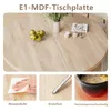 TWSOUL Esstisch Runder Esstisch 100 cm,Küchentisch mit Produktbild-Vorschau 5