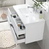 Waschtisch mit Unterschrank 100cm RIVA Badmöbel Set Weiß Produktbild-Vorschau 2