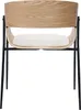 Miliboo - Design-Stuhl schwarz mit dunklem Holz WESS Produktbild-Vorschau 5