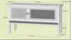 Kaninchenstall Kleintierhaus 116 x 66 x 45 cm Produktbild-Vorschau 5